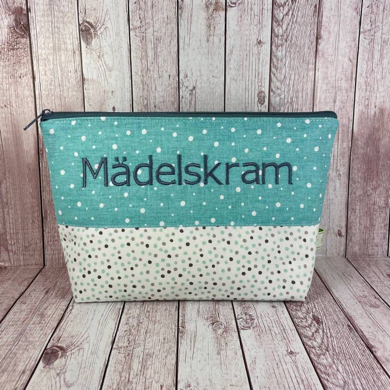 Kosmetiktasche Personalisiert Mädelskram Tasche Kulturtasche Geschenk Mädchen Kulturbeutel Mädchenkram von handmadebyhe84