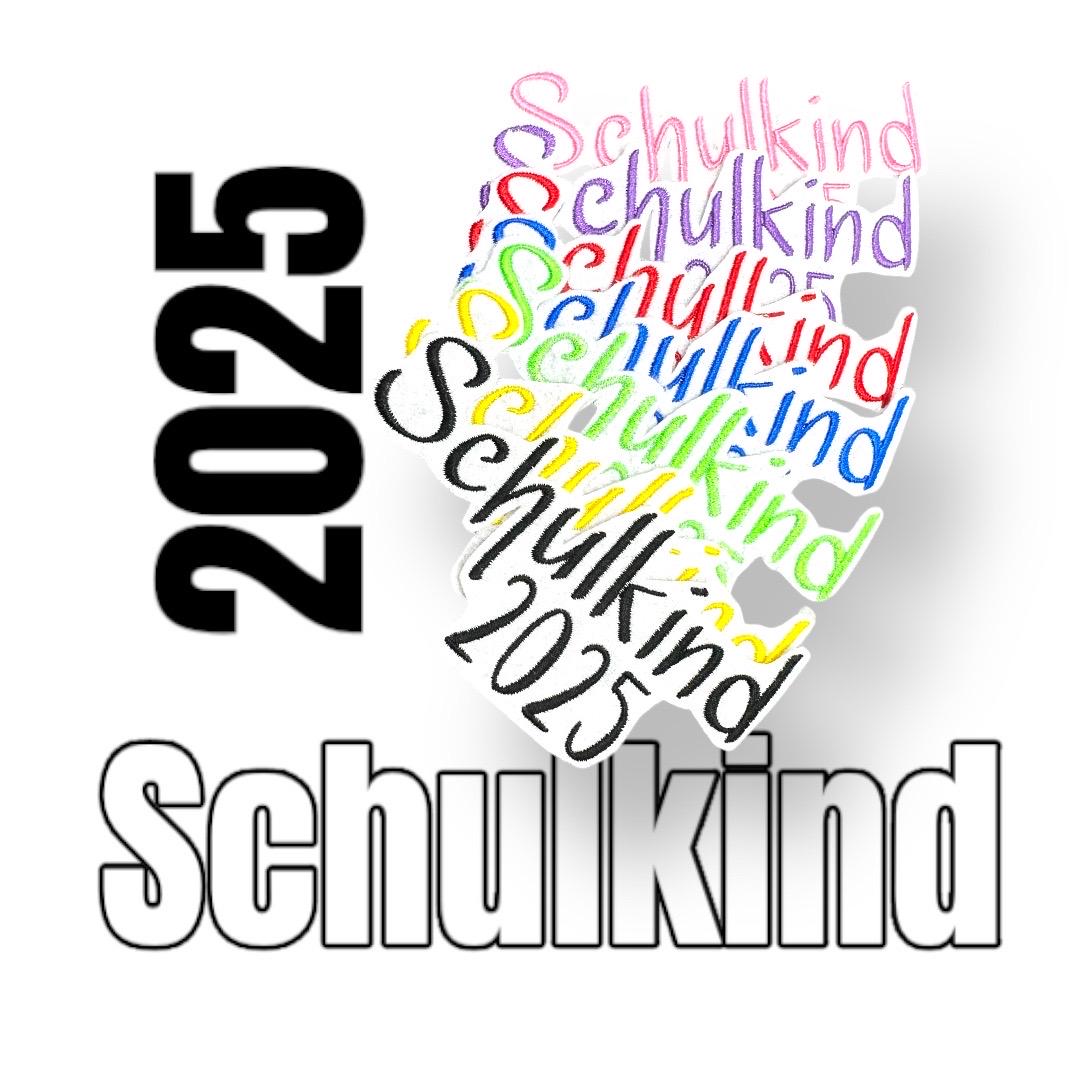 Schulkind 2026 "style" Patch/ Applikation Für Schultüten Zuckertüte Auf Weißem Waschbaren Filz Mit Bsn Folie Zum Aufbügeln Viele Farben von handmadebyjurali