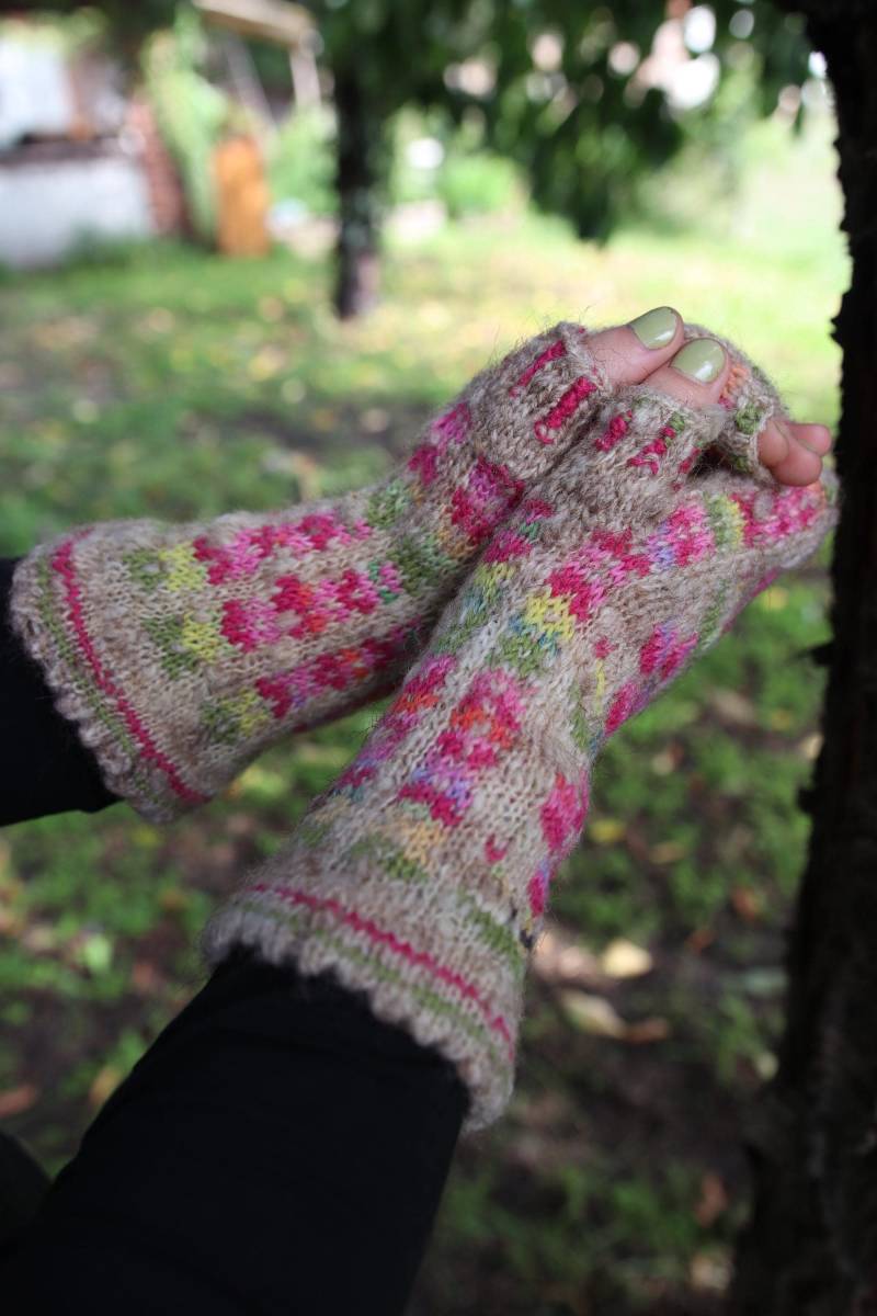 Handstulpen Naturblum von handmadebymariac