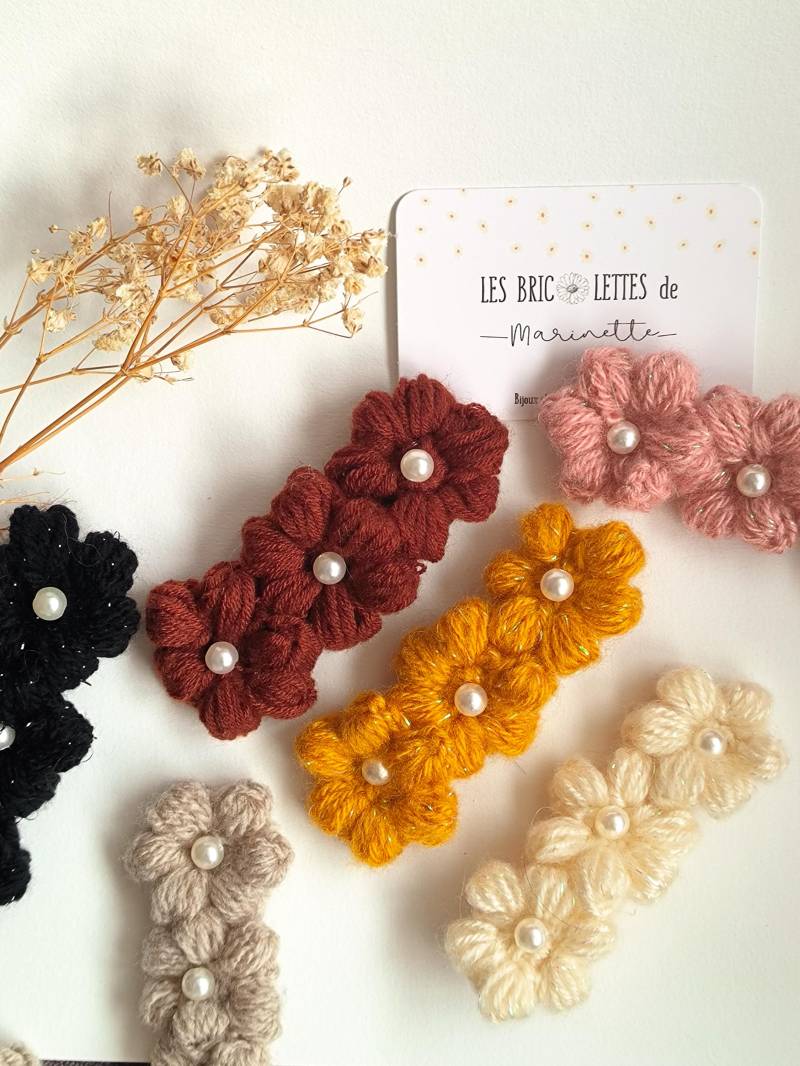 Blumen Haarspange - Gänseblümchen von handmadebymarinette