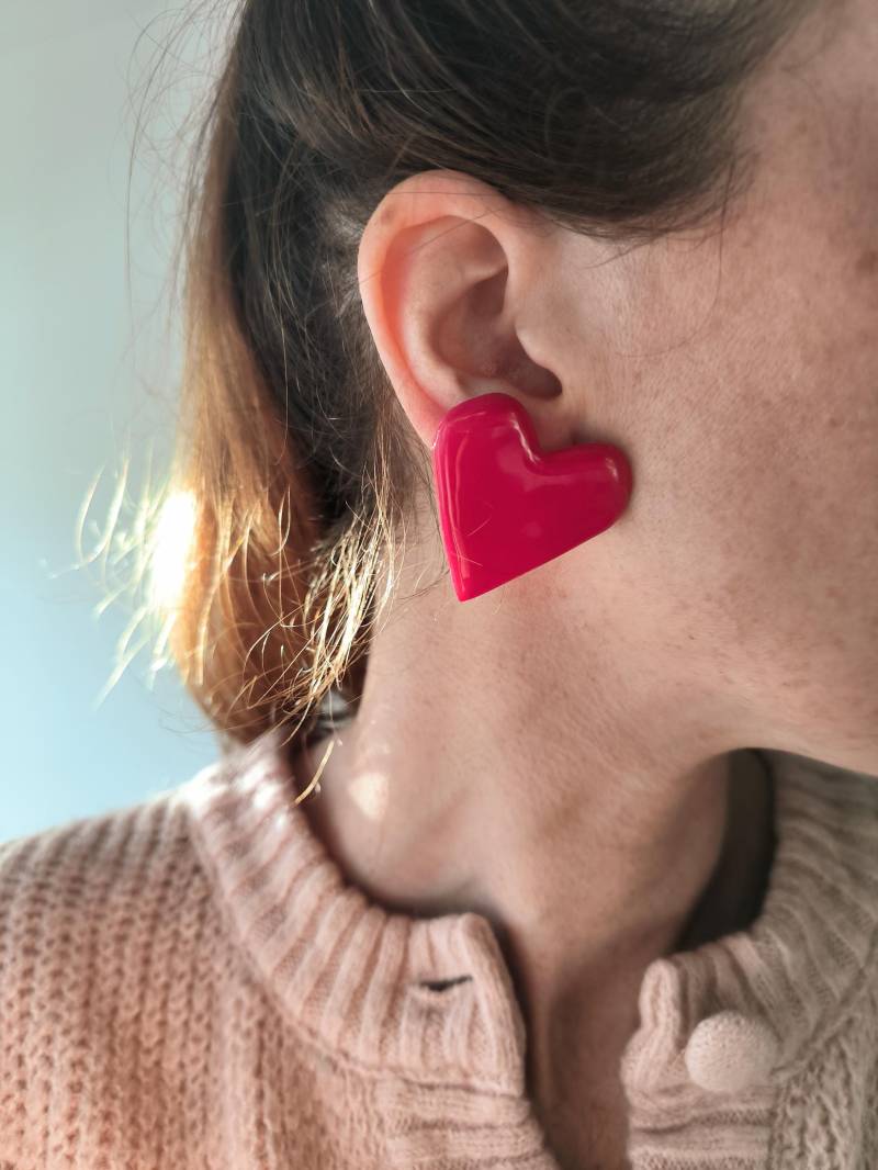 Herzohrringe - Modeohrringe von handmadebymarinette