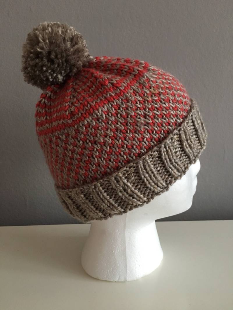Orange Und Graue Ombre Mütze von handmadebysarajean