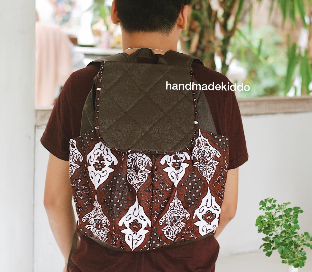 Sale Unisex Batik Rucksack, Strohtasche, Boho Tasche, Sommer & Herbst Gewebte Frauen Geschenkideen von handmadekiddo