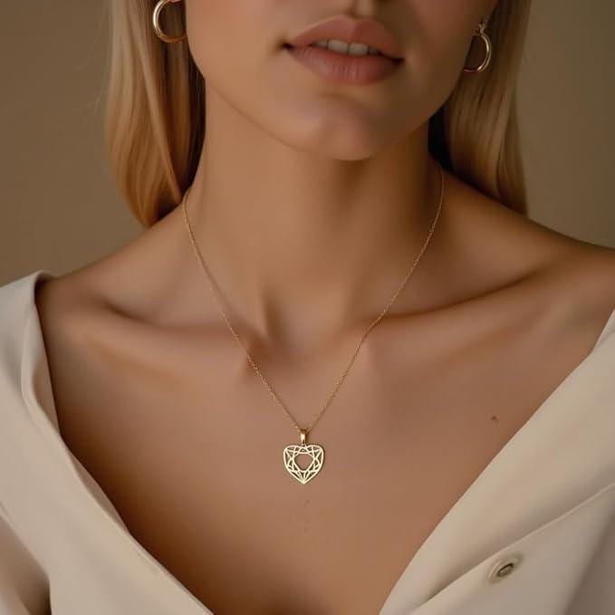 Halskette Mit Herz Anhänger Corazon Damen-Collier 925 Sterling Silber Schmuck Geschenk von handmadeunique1