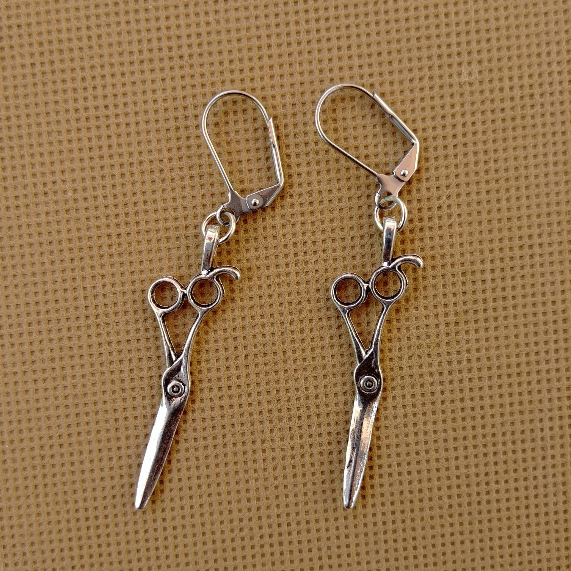 Schere Friseur Ohrringe Handgemachter Steampunk Recycelter Einzigartiger Modeschmuck. Ohrhaken Aus Chirurgenstahl Schere Friseur Ohrringe Handgemachter Steampunk Recycelter Einzigartiger Modeschmuck. Ohrhaken Aus Chirurgenstahl von handsoftimebyjudith