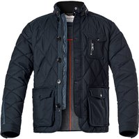 handstich Herren Steppjacke blau unifarben von handstich