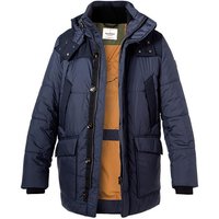 handstich Herren Steppjacke blau Mikrofaser unifarben von handstich