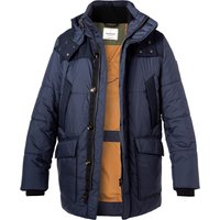 handstich Herren Steppjacke blau unifarben von handstich