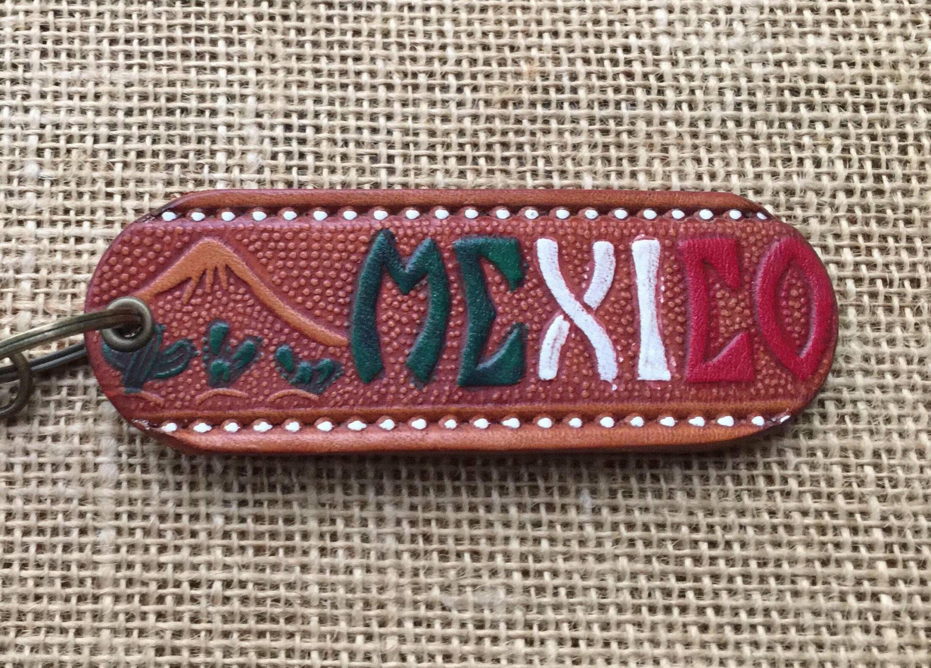 Mexiko Leder Schlüsselanhänger Upcycled Vintage Gürtel, Handgemacht Mexiko Leder Schlüsselanhänger Upcycled Vintage Gürtel, Handgemacht von handycraftedgoods