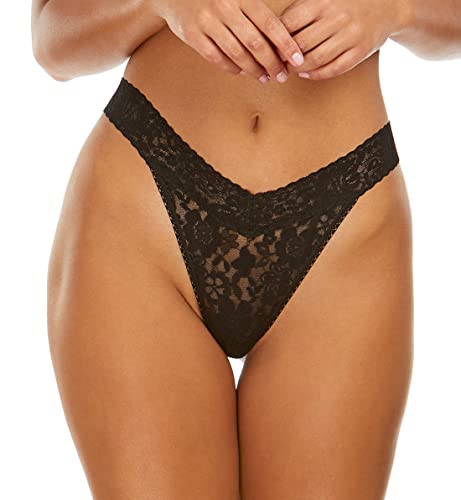 Hanky Panky Damen Braguita Francesa de Encaje Diario String, Schwarz -, von hanky panky