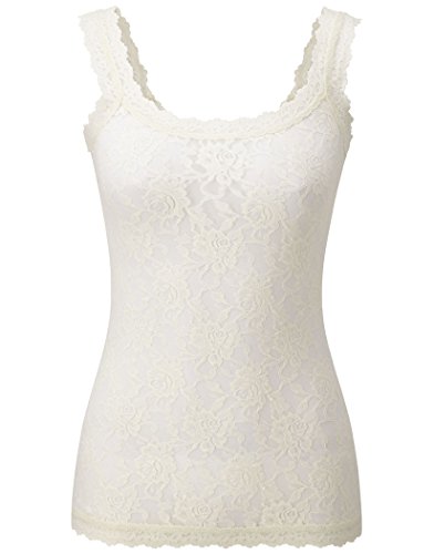 Hanky Panky Women's Signature Lace Unlined Cami Ivory Tank Top XS von hanky panky