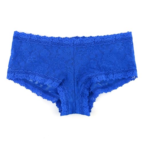 hanky panky Boyshort - Unterhosen Damen im Elastischen Spitze, Slip Damen Baumwolle und Nylon - Culotte Damen Bequem und Bunt mit Regulärer Taillenhöhe von hanky panky