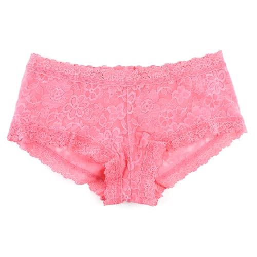 hanky panky Boyshort - Unterhosen Damen im Elastischen Spitze, Slip Damen Baumwolle und Nylon - Culotte Damen Bequem und Bunt mit Regulärer Taillenhöhe von hanky panky