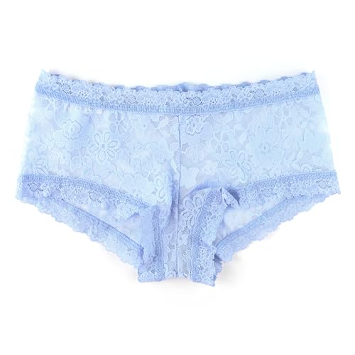 hanky panky Boyshort - Unterhosen Damen im Elastischen Spitze, Slip Damen Baumwolle und Nylon - Culotte Damen Bequem und Bunt mit Regulärer Taillenhöhe von hanky panky