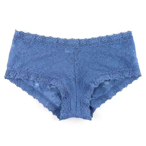 hanky panky Boyshort - Unterhosen Damen im Elastischen Spitze, Slip Damen Baumwolle und Nylon - Culotte Damen Bequem und Bunt mit Regulärer Taillenhöhe von hanky panky
