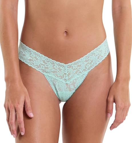 hanky panky Damen Signature Tief sitzender String aus Spitze Höschen, Pistazie, Einheitsgröße von hanky panky