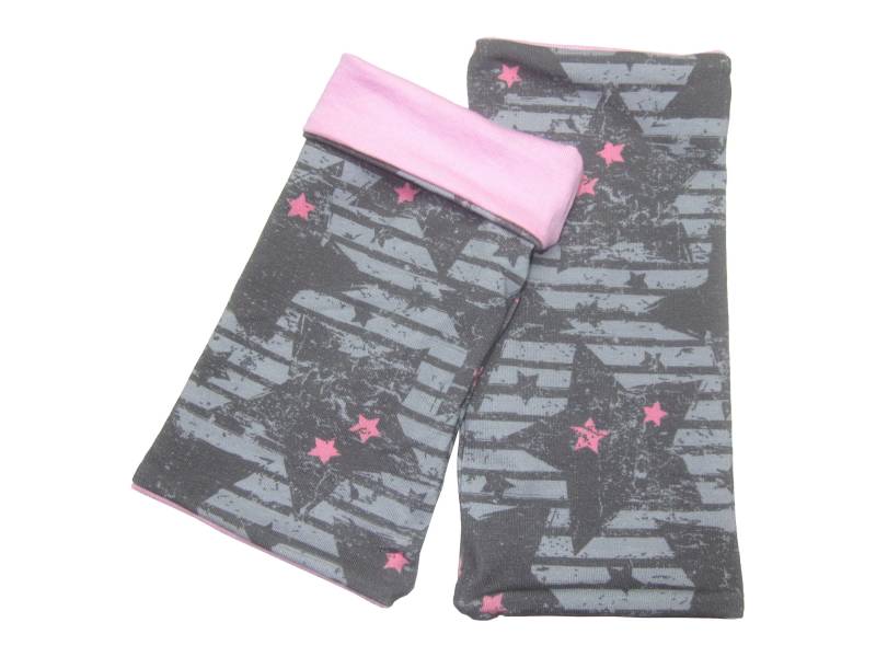 Armstulpen, Jersey, Sterne Auf Grau von hannabobia