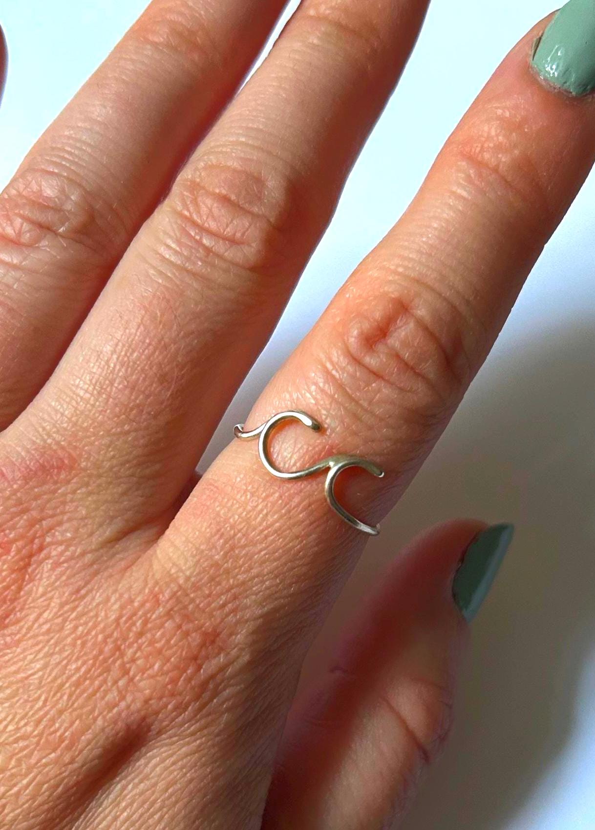 Handgemachte Doppel Ozean Welle Ring Handgemachte Doppel Ozean Welle Ring von hannahraejewelry