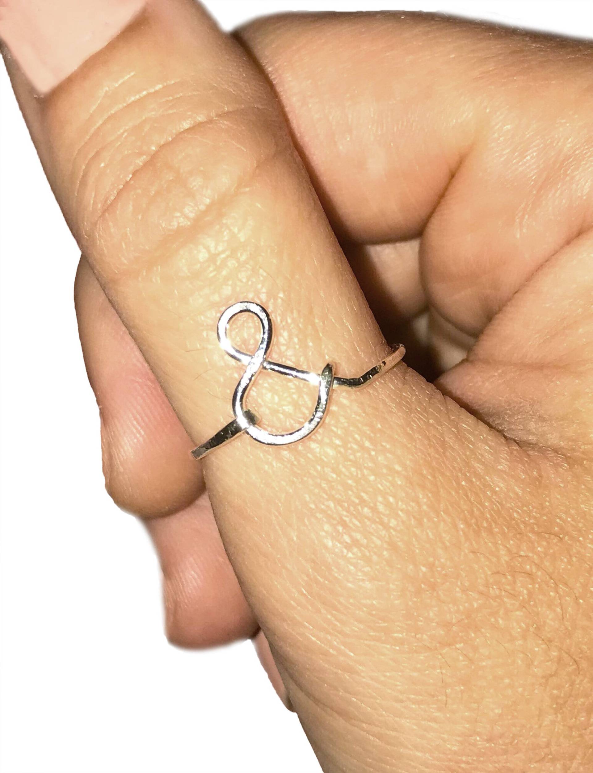 sterling Silber Und-Zeichen Ring, & Symbol Ring sterling Silber Und-Zeichen Ring, & Symbol Ring von hannahraejewelry
