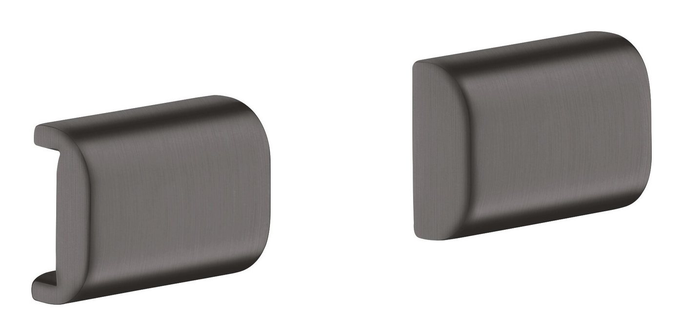 hansgrohe Haltegriff Axor Universal Softsquare, Universal abgerundet Abdeckung für Reling - Brushed Black Chrome von hansgrohe