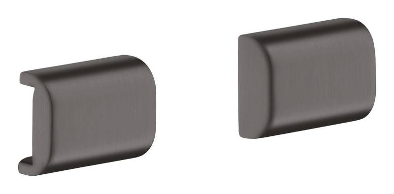 hansgrohe Haltegriff Axor Universal Softsquare, Universal abgerundet Abdeckung für Reling - Brushed Black Chrome von hansgrohe