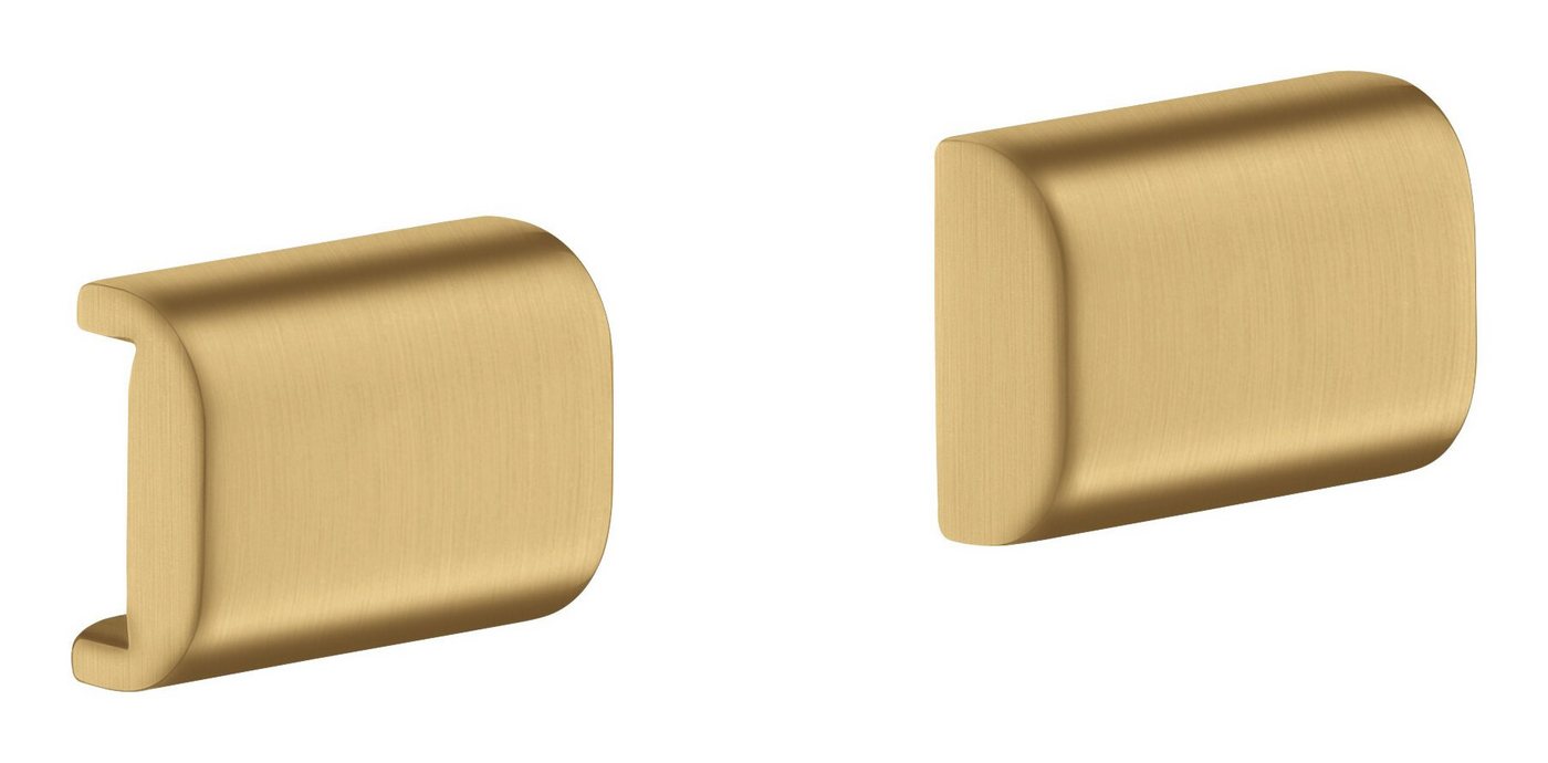hansgrohe Haltegriff Axor Universal Softsquare, Universal abgerundet Abdeckung für Reling - Brushed Gold Optic von hansgrohe