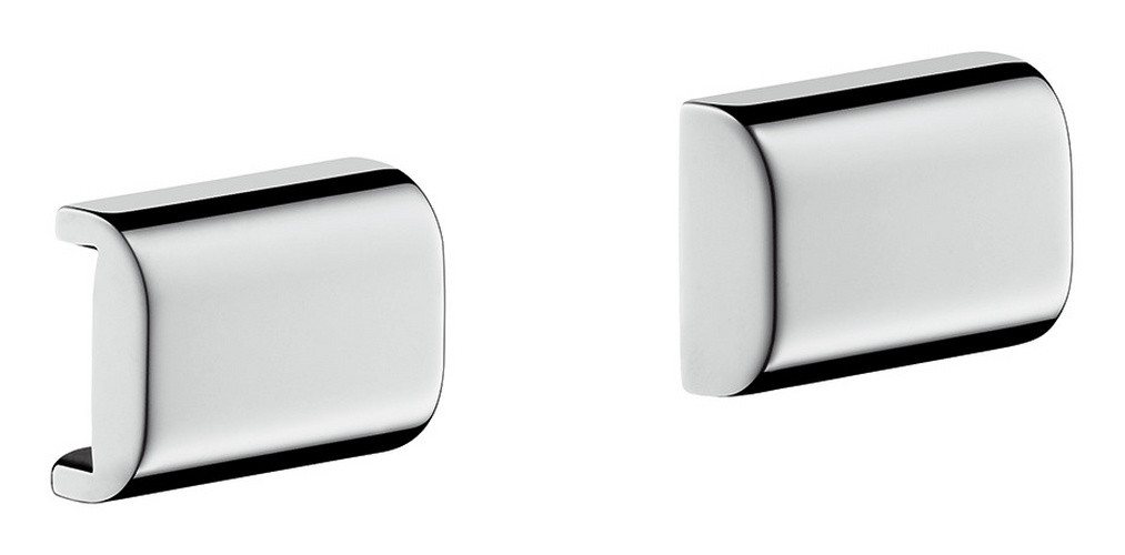 hansgrohe Haltegriff Axor Universal Softsquare, Universal abgerundet Abdeckung für Reling - Chrom von hansgrohe