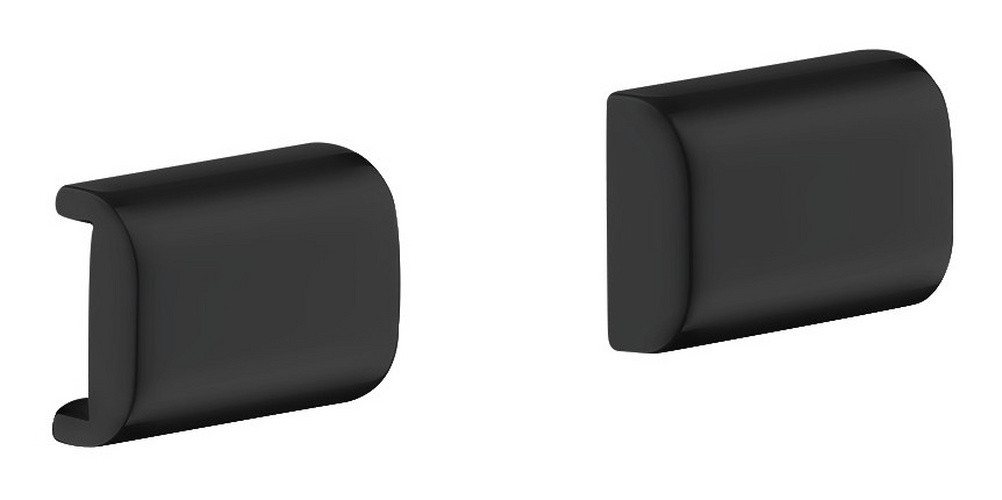 hansgrohe Haltegriff Axor Universal Softsquare, Universal abgerundet Abdeckung für Reling - Mattschwarz von hansgrohe
