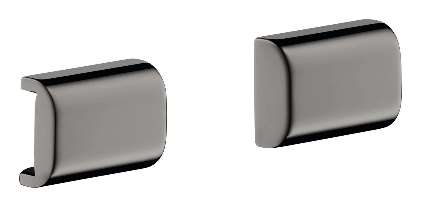 hansgrohe Haltegriff Axor Universal Softsquare, Universal abgerundet Abdeckung für Reling - Polished Black Chrome von hansgrohe