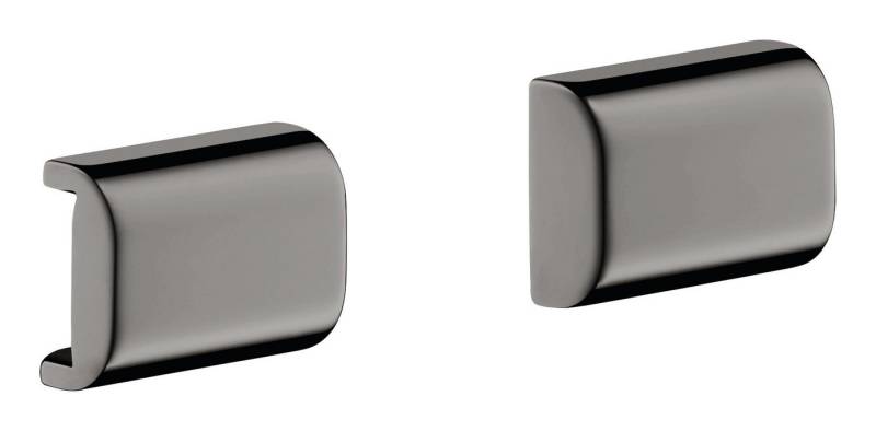 hansgrohe Haltegriff Axor Universal Softsquare, Universal abgerundet Abdeckung für Reling - Polished Black Chrome von hansgrohe