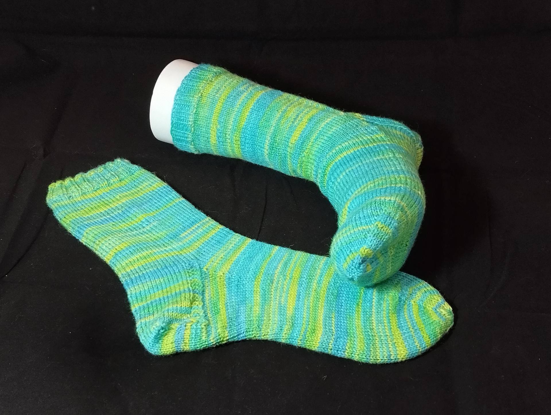 Wollsocken in Gr. 40/41, Handgestrickt, Selbstgestrickte Strümpfe, Socken Für Damen, Herren, Unisex von hantgetat