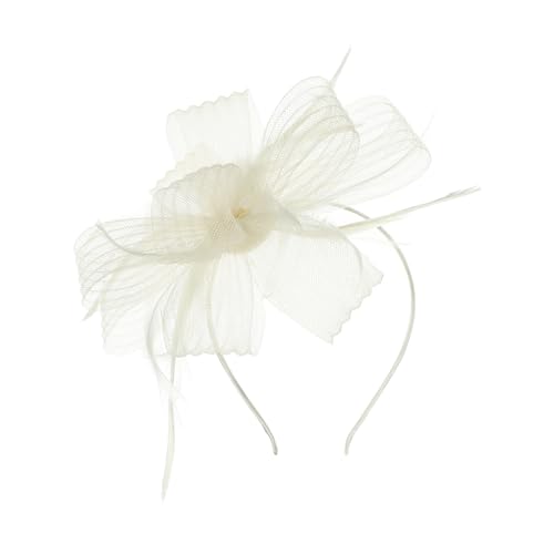 Fascinator Hüte Braut Schleier Kopfbedeckung Damen Mädchen Haar Clip Accessoire Cocktail Party Haarklammer Klassisch Elegant Kopfschmuck 20er Jahre Stirnband Feder Hochzeit Haarschmuck Kirche Tea von haozaikeji