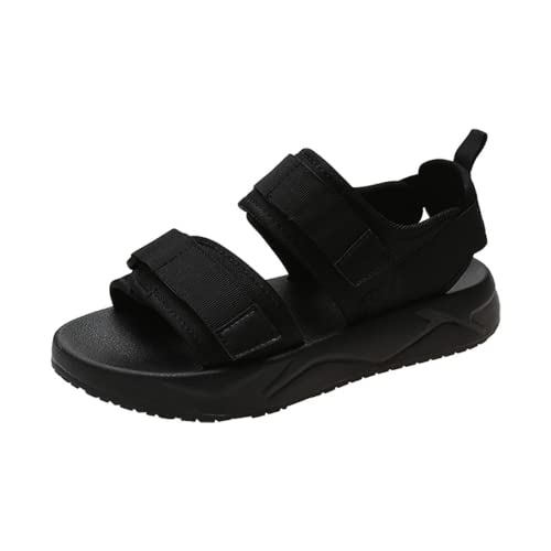 Modische Sandalen für Damen, breite offene Zehen, Wandersandalen, Wandersandalen, Trekking-Sandalen mit verstellbarem Haken, einfaches An- und Ausziehen, Sommer, flache Strandschuhe für Outdoor-Sport, von haozaikeji