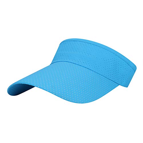 Outdoor Hut Sonnenschutz Sporthut Männer Frauen Outdoorhut Visoren Cap Verstellbar Sonnenblende Kappe Lange Schirm Sonnenhut Atmungsaktiv Schirmcap UV Schutz Schlapphut für Tennis Golf Laufen von haozaikeji