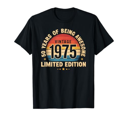 50 Jahre Geburtstag Dekorationen Männer Gag 50yr 1975 50th Birthday T-Shirt 50 Jahre Geburtstag Dekorationen Männer Gag 50yr 1975 50th Birthday T-Shirt von happy 50 Year Birthday Decorations Men