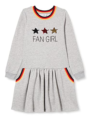 Happy Girls Mädchen Kleid FIFA World Cup 2022 Kinderkleid, Grey Melange, 134 (8 Jahre) von Happy Girls