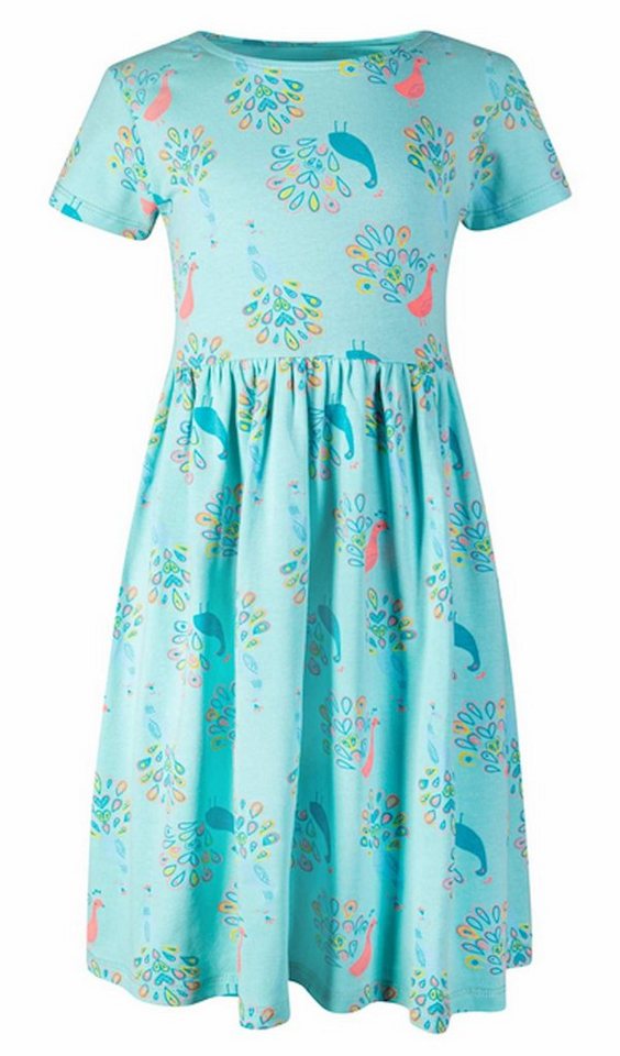 happy girls A-Linien-Kleid Happy girls Kleid Jersey Sommerkleid Pfau aqua (1-tlg) von happy girls