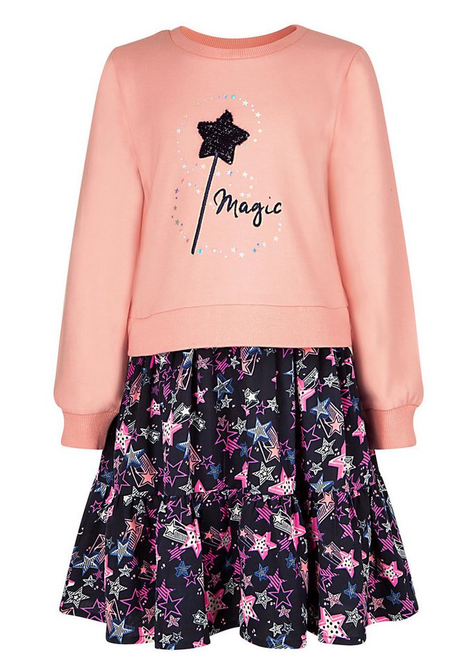 happy girls A-Linien-Kleid Happy girls Kleid Magic Sterne Langarm salmon pink (1-tlg) von happy girls