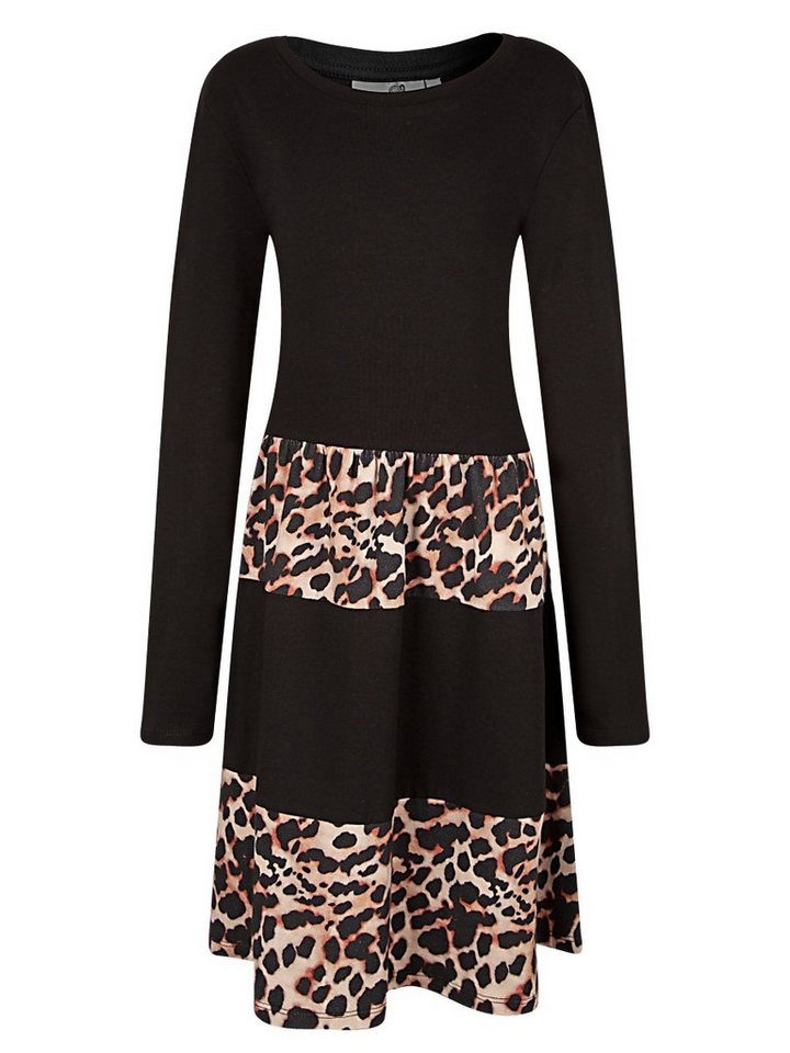 happy girls Jerseykleid Jerseykleid Stufenrock Leo Stufenrock von happy girls
