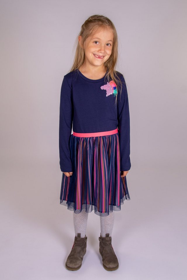 happy girls Jerseykleid mit angesetztem Rock im Streifen-Look von happy girls