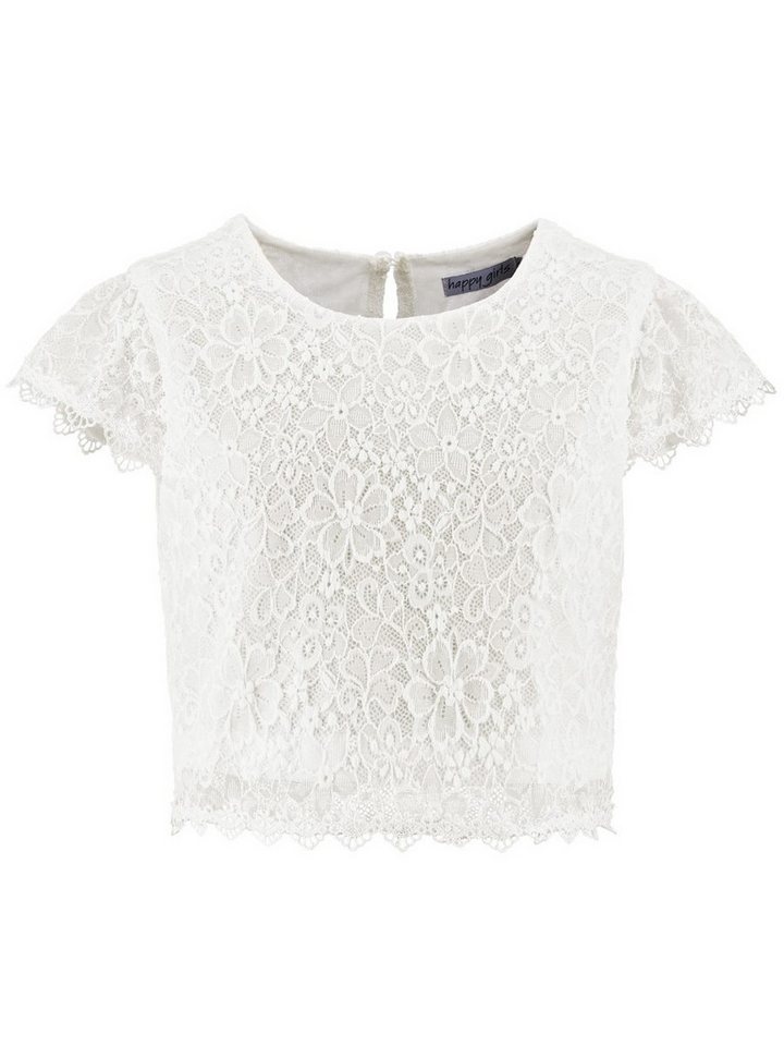 happy girls Spitzenshirt Spitzenshirt kurz (1-tlg) edel von happy girls