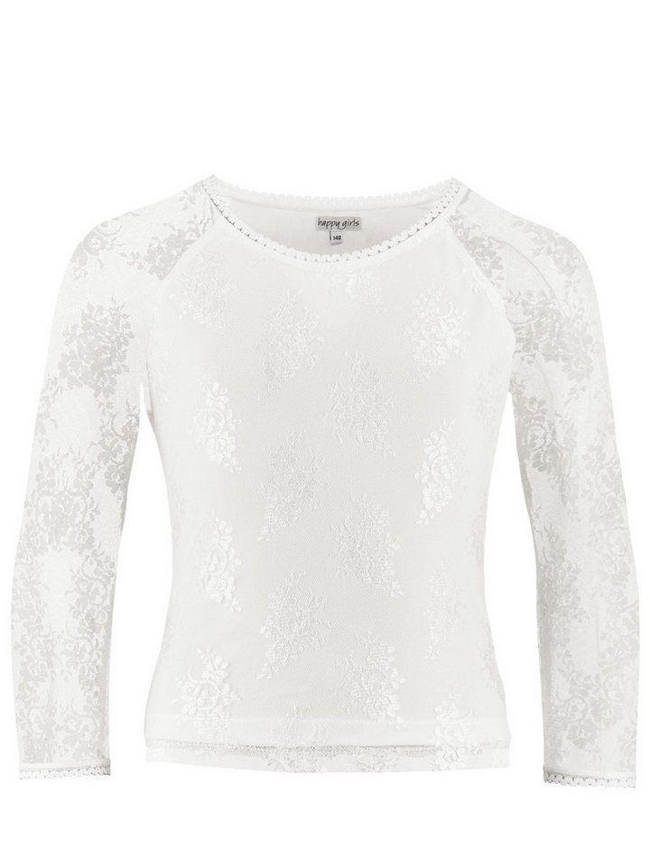 happy girls Spitzenshirt Spitzenshirt langarm (1-tlg) edel von happy girls