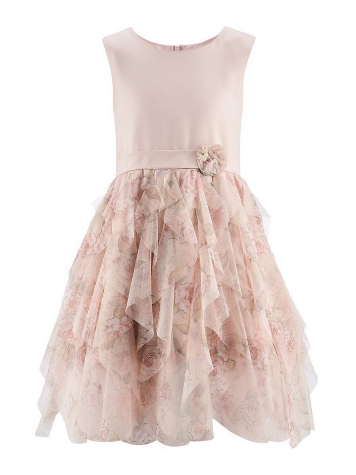 happy girls Zipfelkleid festliches Kleid Tüllrock Rosenmuster (1-tlg) mit Tüllrock von happy girls