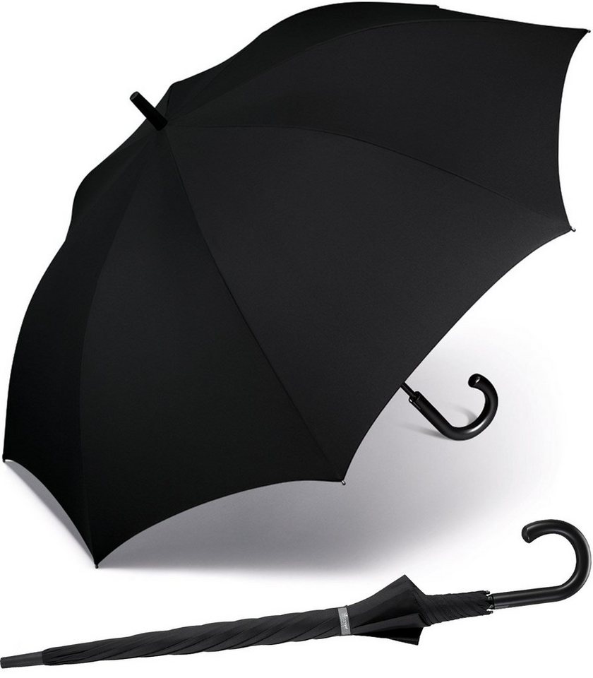 happy rain® selection Stockregenschirm sehr großer Herren-Regenschirm mit Auf-Automatik, trotz seiner Größe besonders leicht von happy rain® selection