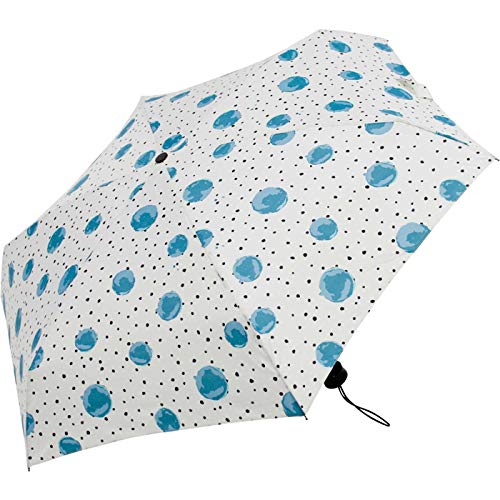 Damen Taschenschirm Ultra Mini Aqua Dots Weiß von happy rain