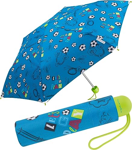 happy rain Ergobrella Kinder-Taschenschirm mit reflektierenden Elementen football fan von happy rain