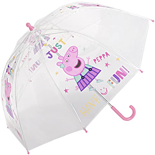 happy rain Kinder-Glockenschirm transparent Peppa Pig - Just Fun von happy rain