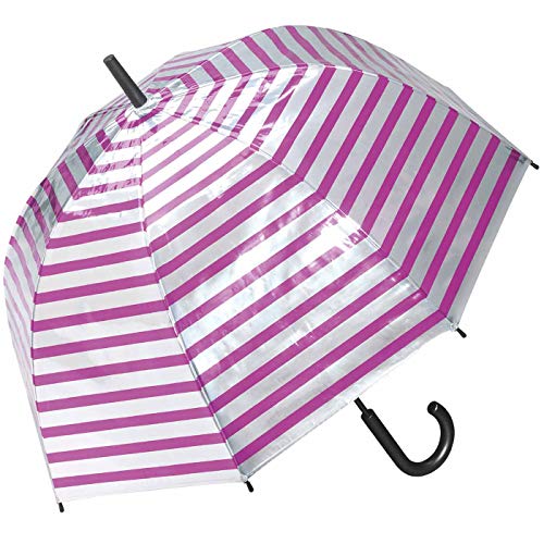 happy rain Regenschirm Damen Metallic Stripes - Berry von happy rain