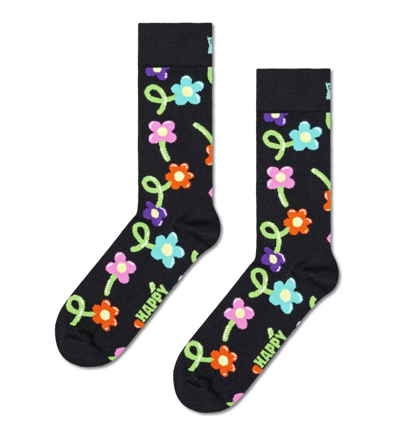happy socks - Balloon Flower Sock Schwarz von happy socks