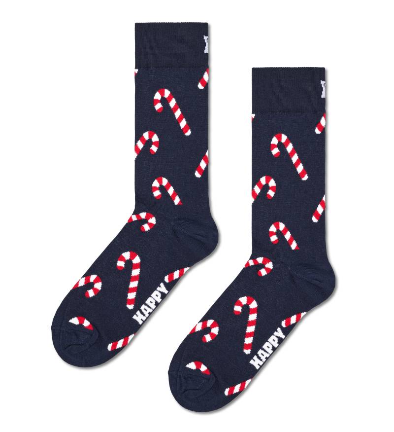 happy socks - Candy Cane Sock Blau - Gr. - 43.5 von happy socks